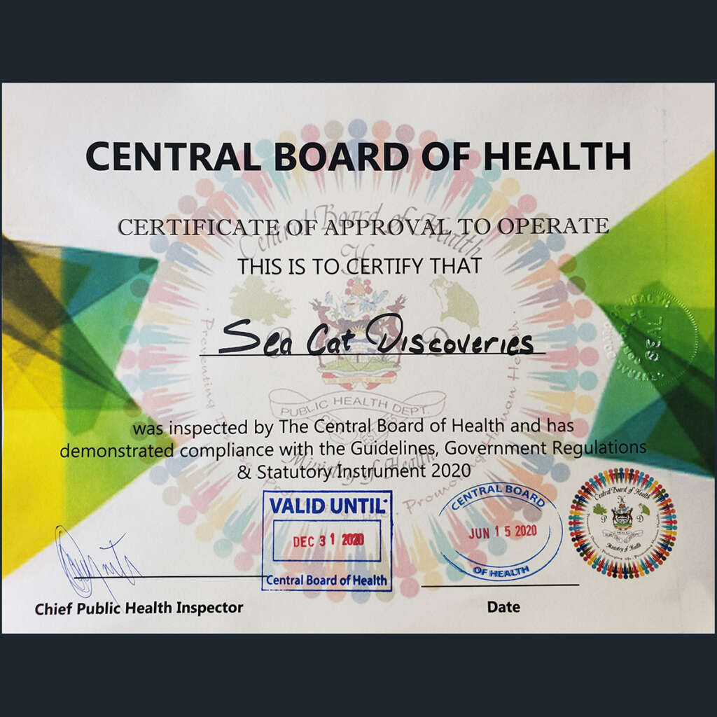 Central Board of Health certificate